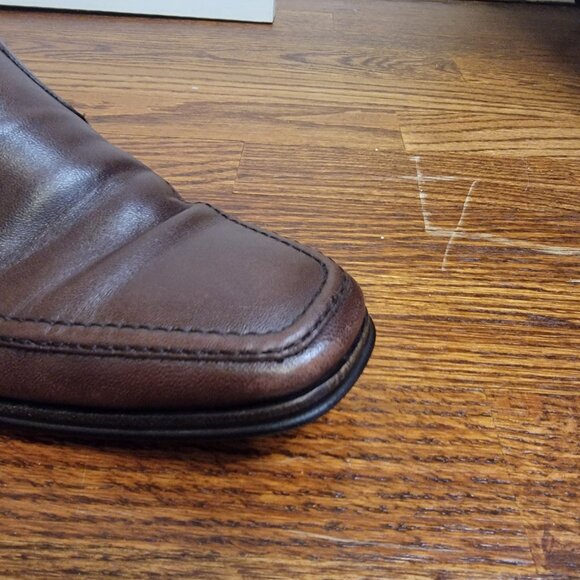 Bruno Magli Raging Slip On Loafers, Brown Leather, Made in Italy, M02049, 8.5 M - Picture 10 of 16